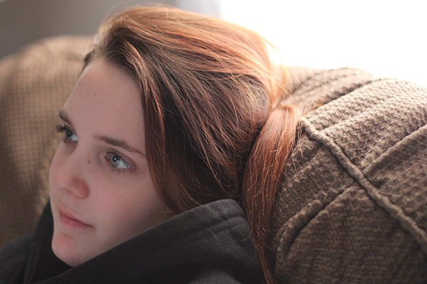 depressed woman